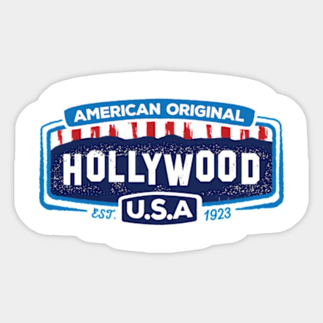 Hollywood Sign American Original Sticker by AnnaJane